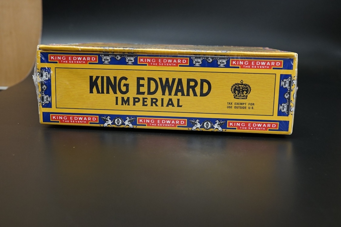 A sealed box of 50 King Edward cigars